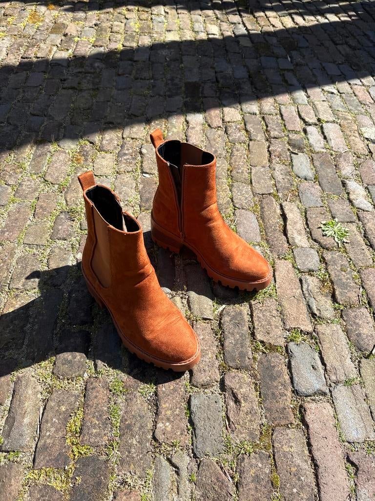 Halfhoge laarzen Anna Field maat 37, Ophalen, Gedragen, Bruin, Lage of Enkellaarzen