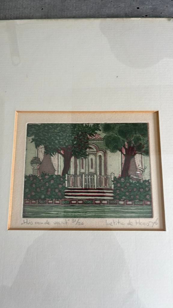 Laetitia de Haas schilderijtje, Ophalen of Verzenden, 1950 - 1999