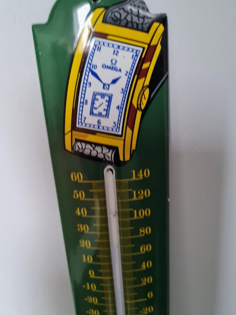 Emaille thermometer nieuw, Ophalen of Verzenden, Nieuw, Reclamebord
