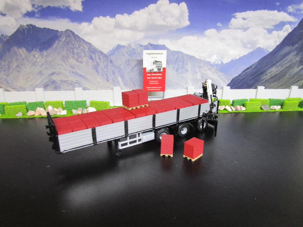 Lading Stenen Rood "Zie Omschrijving , Ex Wsi Oplegger", Ophalen, Nieuw, Bus of Vrachtwagen, Wsi