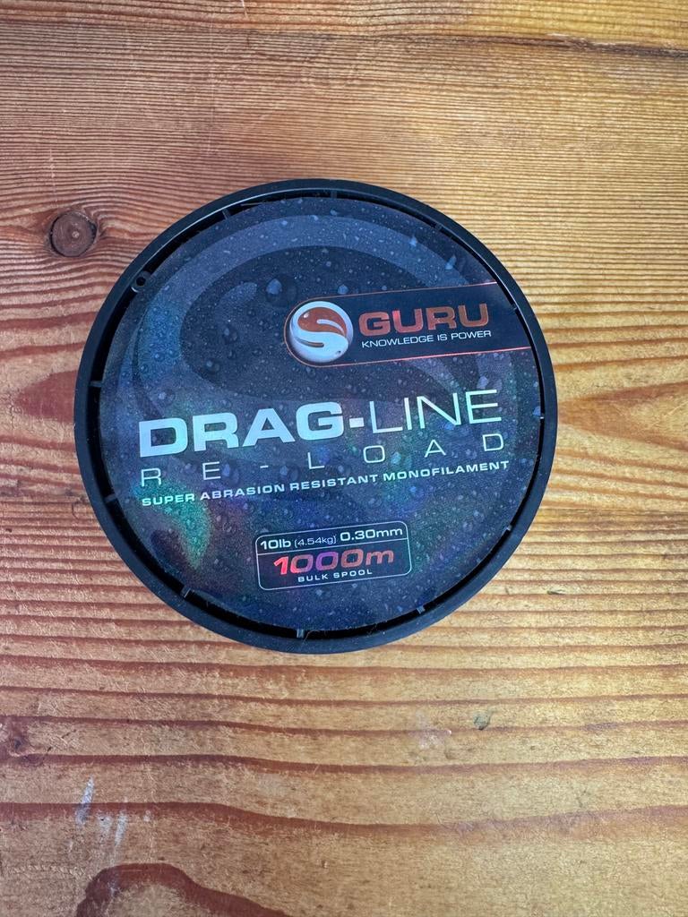 Guru Drag-Line Reload Vislijn 0.30mm 1000m, Watersport en Boten, Hengelsport | Algemeen, Nieuw, Vislijn, Ophalen of Verzenden