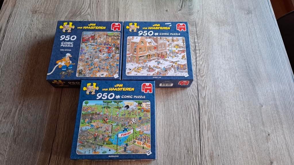 Diverse jan van haasteren puzzels, Hobby en Vrije tijd, Denksport en Puzzels, Ophalen of Verzenden, 500 t/m 1500 stukjes, Zo goed als nieuw