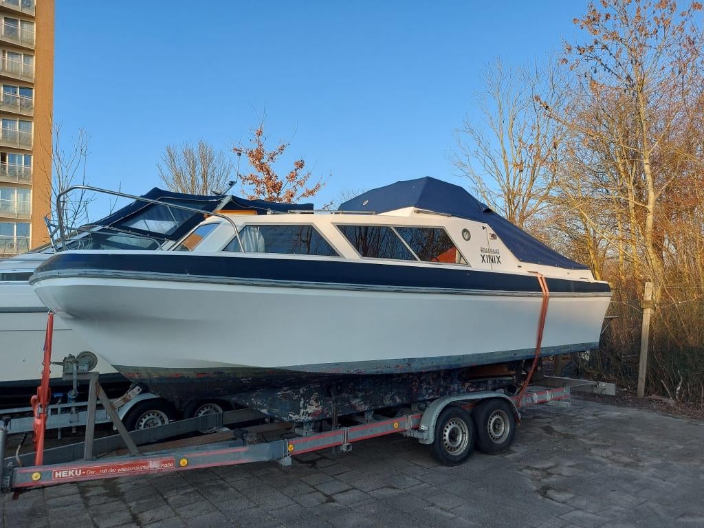 PASSAAT 735 OK POLYESTER WEEKEND KRUISER, Watersport en Boten, Motorboten en Motorjachten, Gebruikt, Polyester, 6 tot 9 meter