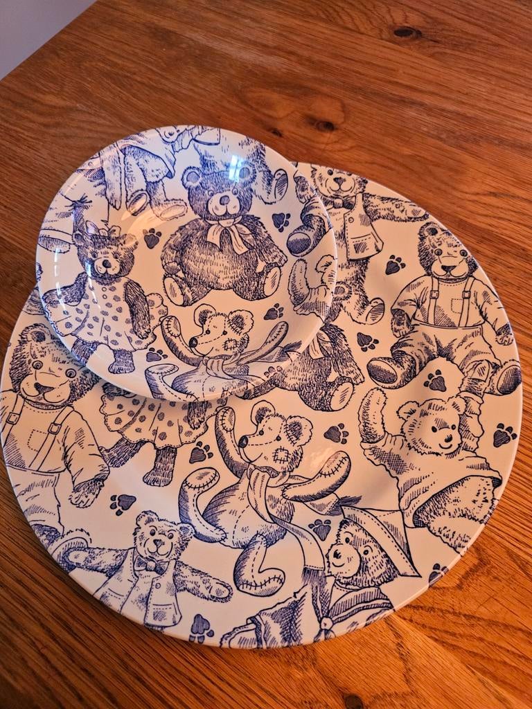 Bord en kommetje Copeland & Garrett engels aardewerk, Antiek en Kunst, Antiek | Servies los, Ophalen of Verzenden