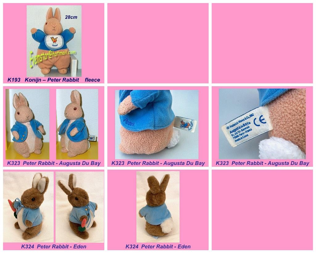 Konijn Konijntje Beatrix Potter Peter rabbit, Ophalen, Zo goed als nieuw, Konijn