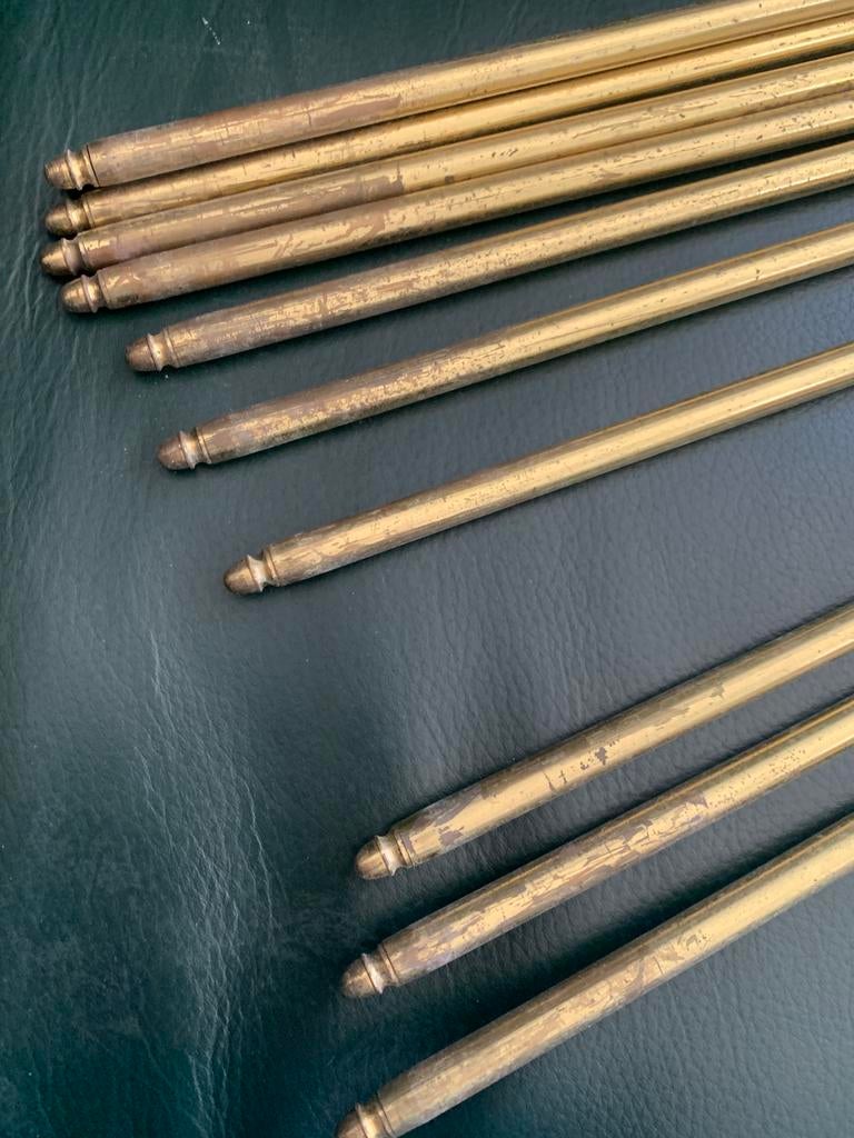 Messing loper roedes, Ophalen of Verzenden, Gebruikt, Goud, Metaal