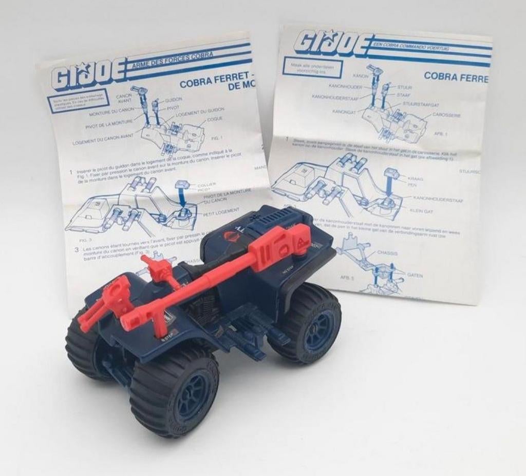 GI Joe voertuig Cobra Ferret uit 1985 met handleidingen, Verzamelen, Ophalen of Verzenden, Zo goed als nieuw