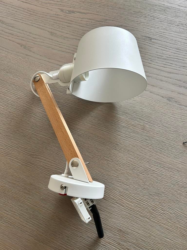 Witte wandlamp nieuw, Huis en Inrichting, Lampen | Wandlampen, Ophalen of Verzenden, Nieuw, Hout