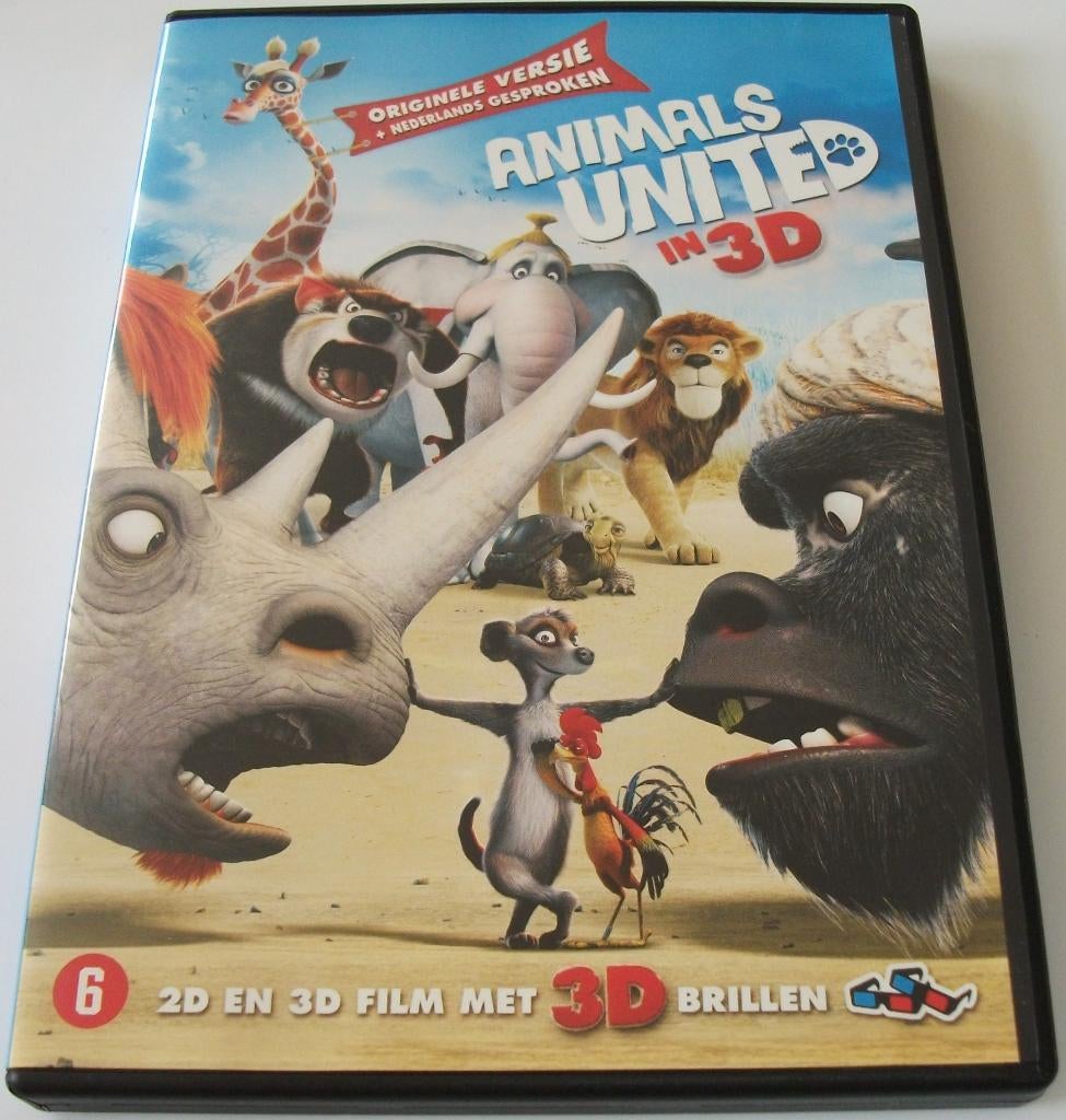 Dvd *** ANIMALS UNITED *** 2D en 3D Film, Cd's en Dvd's, Dvd's | Tekenfilms en Animatie, Tekenfilm, Amerikaans, Ophalen of Verzenden
