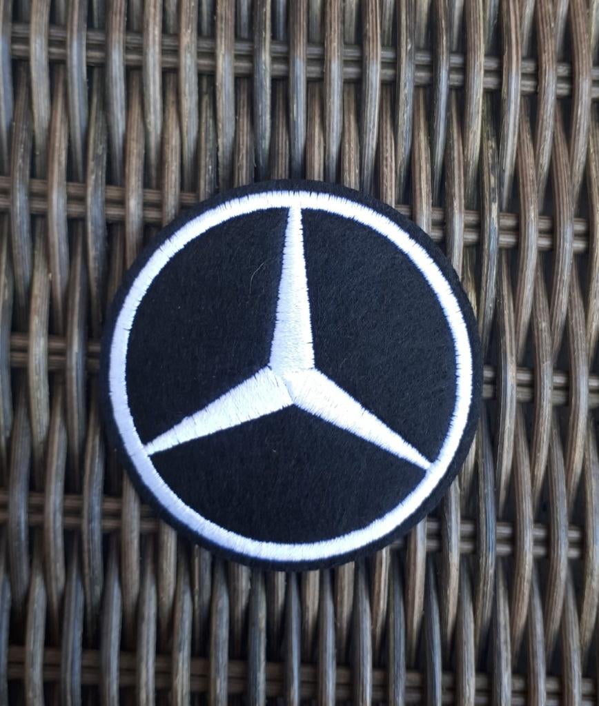 Mercedes auto strijk patch embleem logo - 63 x 63 mm, Ophalen of Verzenden, Nieuw