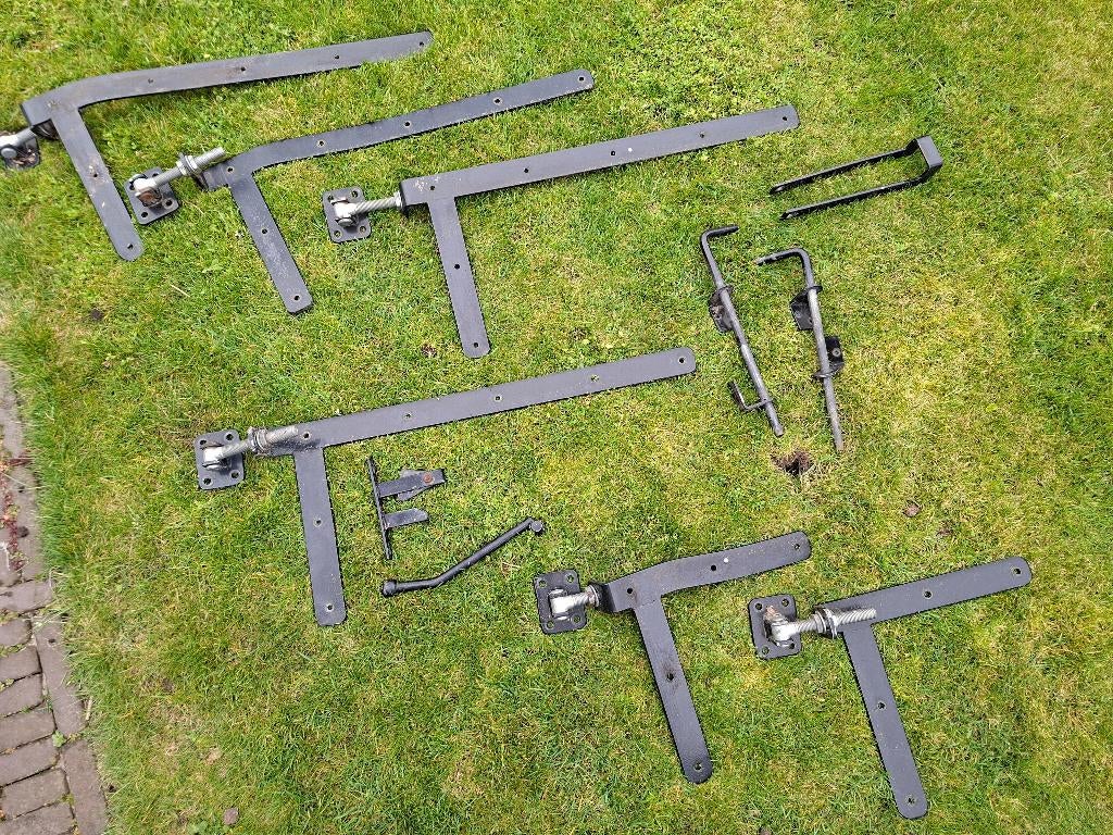 Scharnieren dubbele grote poort en kleine poort, Ophalen, Gebruikt, IJzer, Scharnier