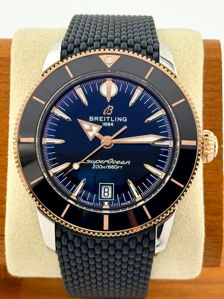 Breitling 01/2026 Superocean Heritag UB3111 Zwart Staal Goud, Ophalen of Verzenden, Zo goed als nieuw, Overige merken