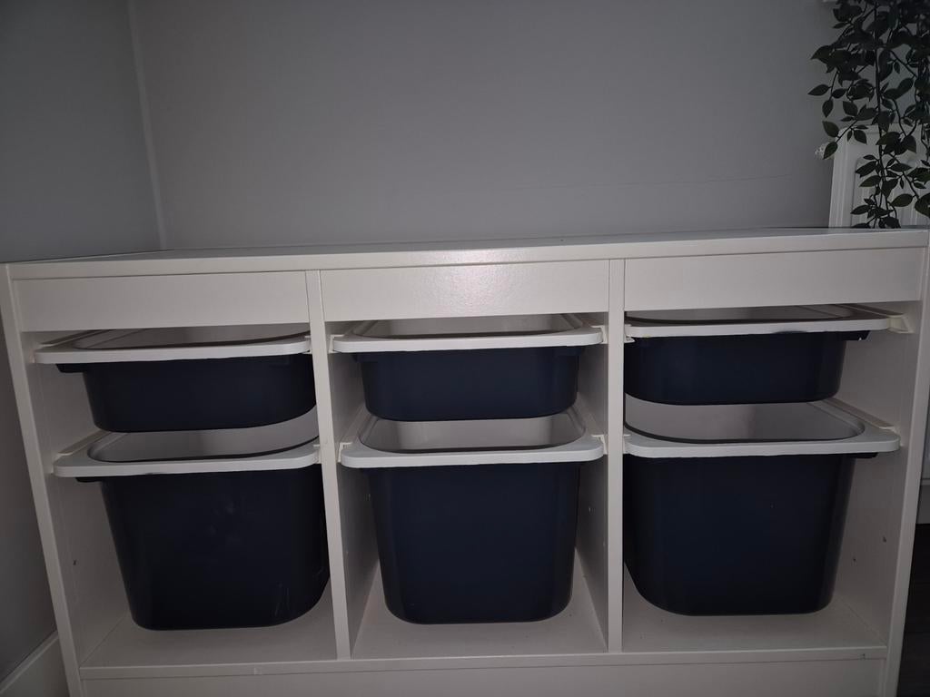Ikea Trofast opbergkast met bakken en wandopberger, Ophalen, Zo goed als nieuw, Kast
