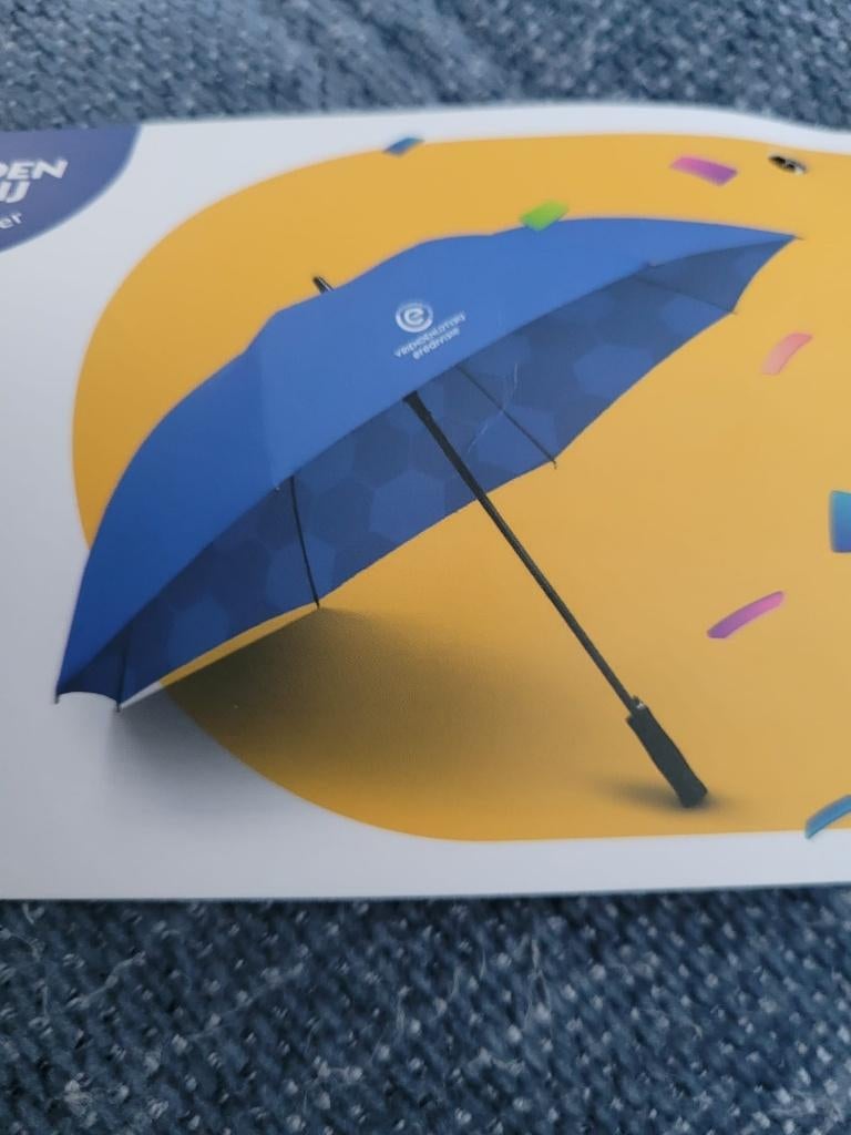 Eredivisie paraplu / NIEUW, Ophalen of Verzenden, Nieuw, Blauw