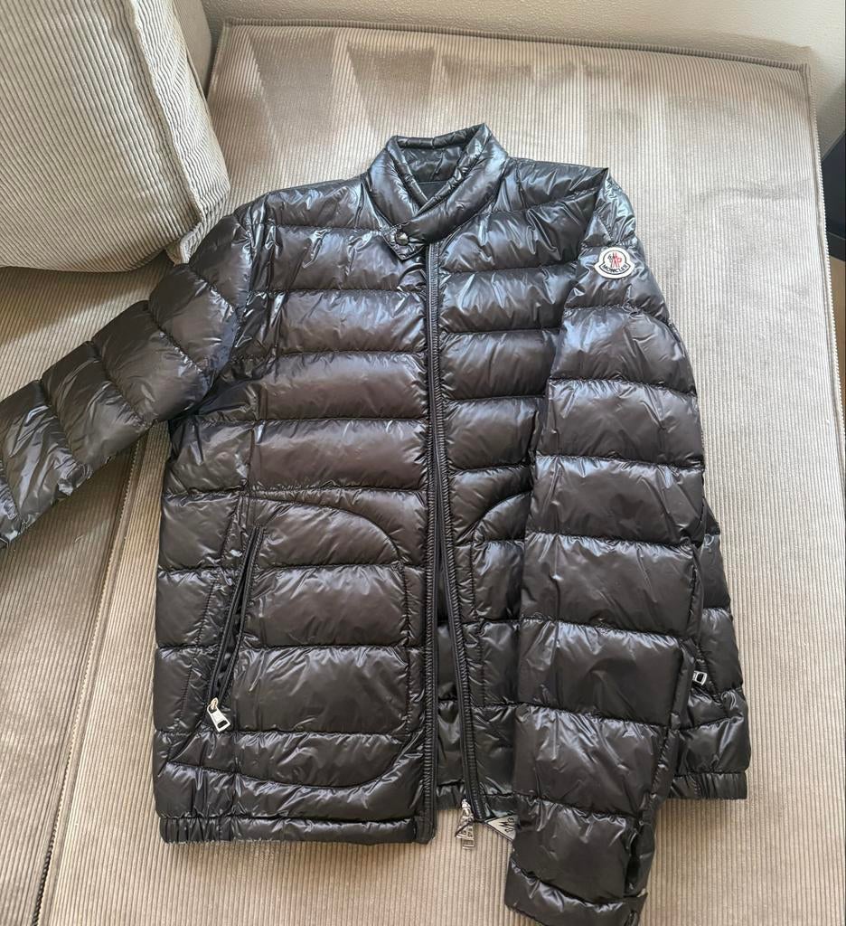 Moncler Acorus Heren Jas Zwart - Maat L, Ophalen of Verzenden, Zo goed als nieuw, Maat 52/54 (L), Zwart