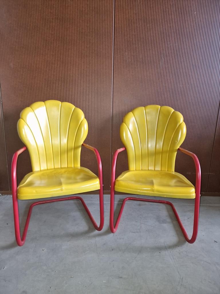 Shell  tuin stoelen metaal, Ophalen