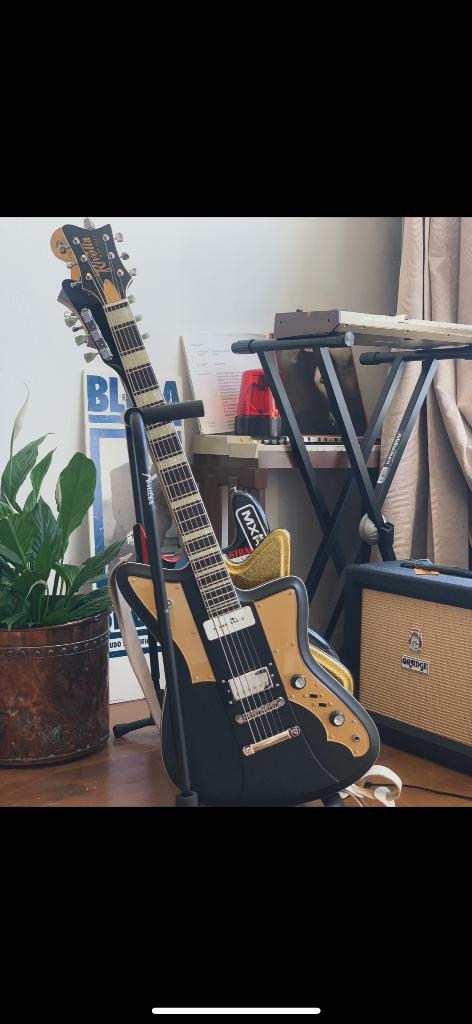 Rivolta Mondata Baritone VII - satin black, Ophalen, Nieuw, Solid body, Overige merken