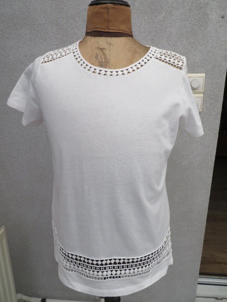 Dames shirt blouse Encuentro maat L wit Z.G.A.N., Encuentro, Wit, Maat 42/44 (L), Ophalen of Verzenden