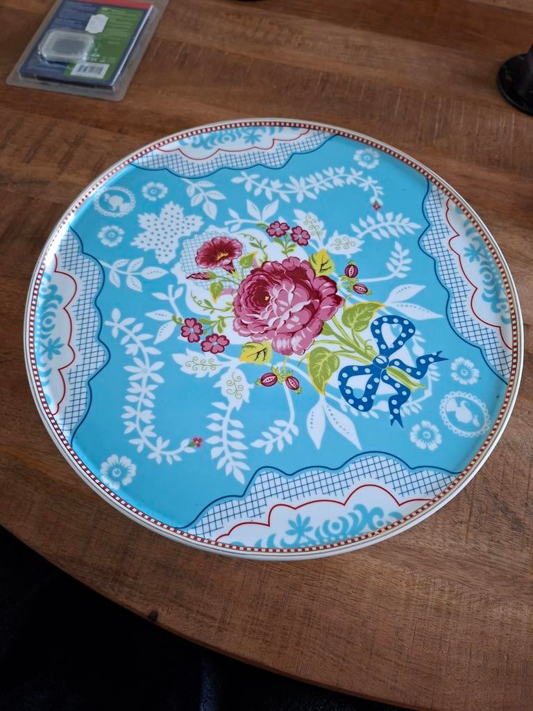 Pip taartplateau, Ophalen, Zo goed als nieuw, Rechthoekig, Porselein of Keramiek