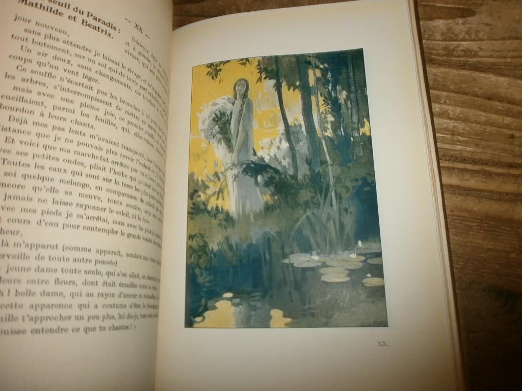 1912 la divine comedie dante met 24 gekleurde platen, Ophalen of Verzenden