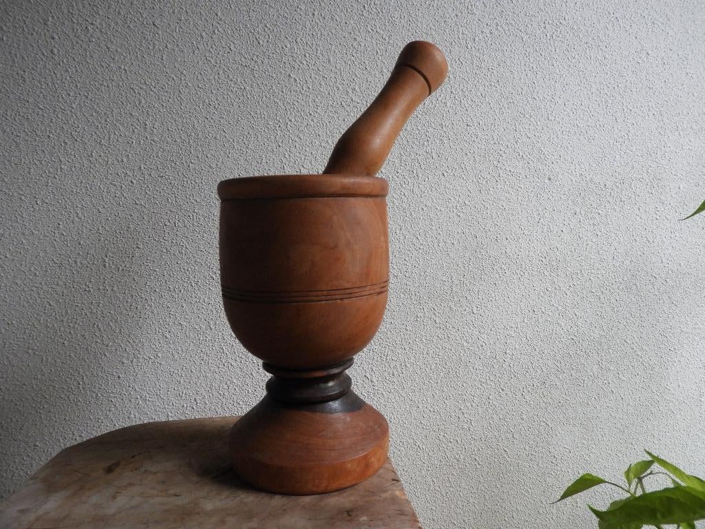 vijzel van hout, Ophalen of Verzenden, Zo goed als nieuw