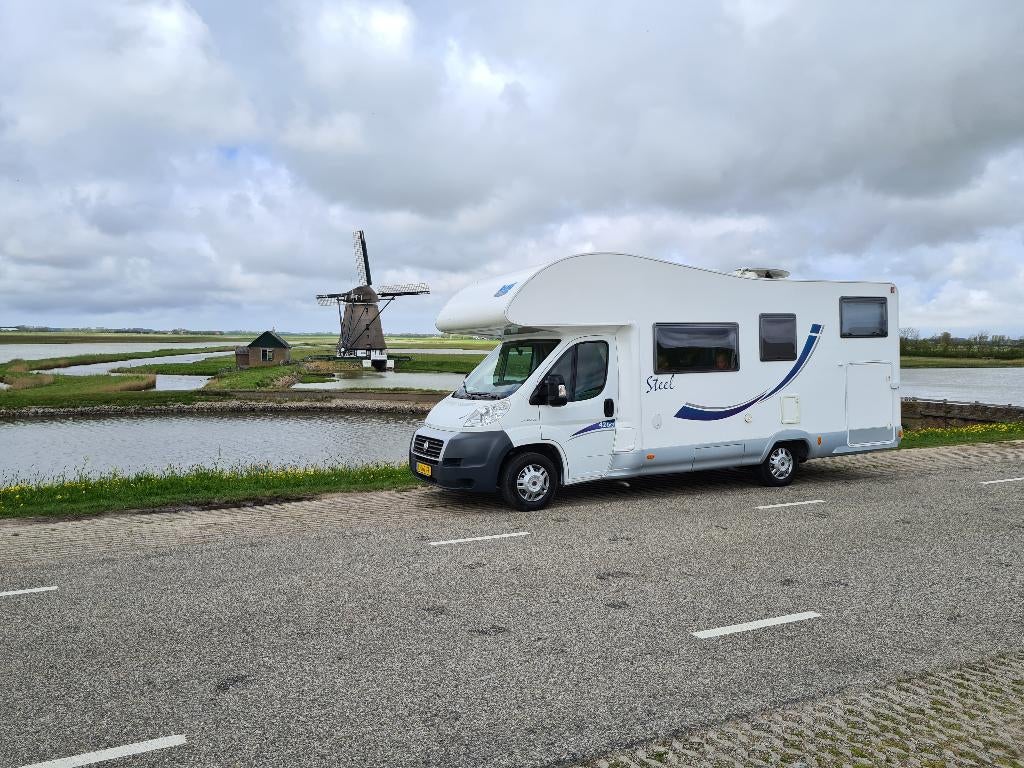 6 Pers. Fiat Ducato McLouis Steel 425 G – Slechts 53.250 KM!, Caravans en Kamperen, Alkoof, Ringverwarming, Luifel, Fiat