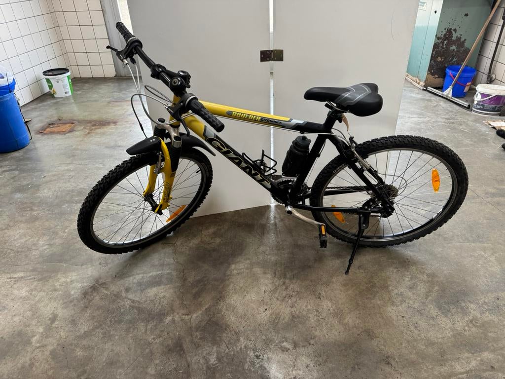 Giant Atb fiets geel/zwart 19 inch (Nr: 2143), Ophalen, Zo goed als nieuw, Aluminium, 16 tot 20 inch