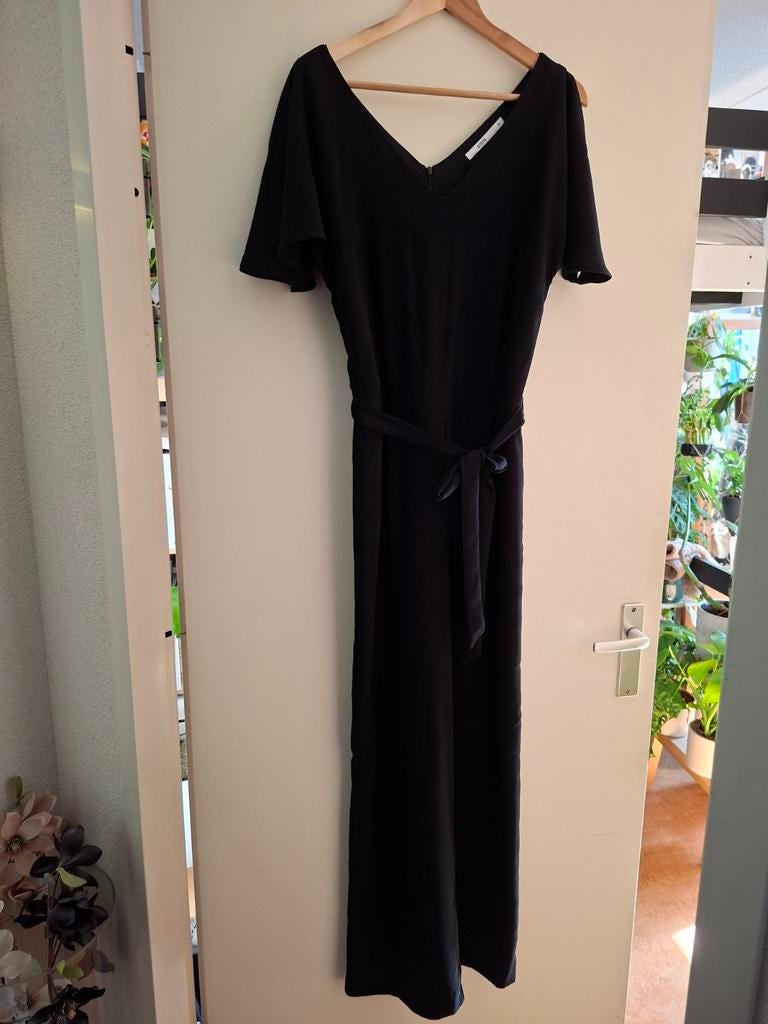 Een prachtig zwart broekpak van Steps in maat 38, Kleding | Dames, Jumpsuits, Ophalen of Verzenden, Zo goed als nieuw, Maat 38/40 (M)