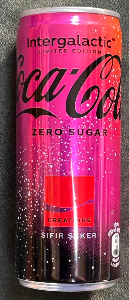 Coca Cola zero, intergalactic, Turkije, vol, Verzamelen, Ophalen of Verzenden, Zo goed als nieuw, Overige