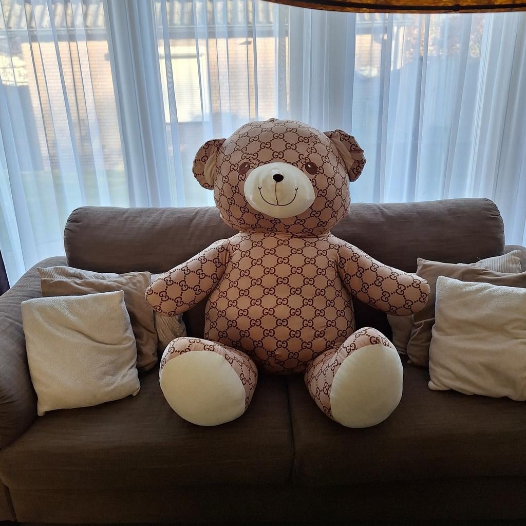 Gucci knuffelbeer XL, Verzamelen, Beren en Cherished Teddies, Ophalen of Verzenden, Stoffen beer