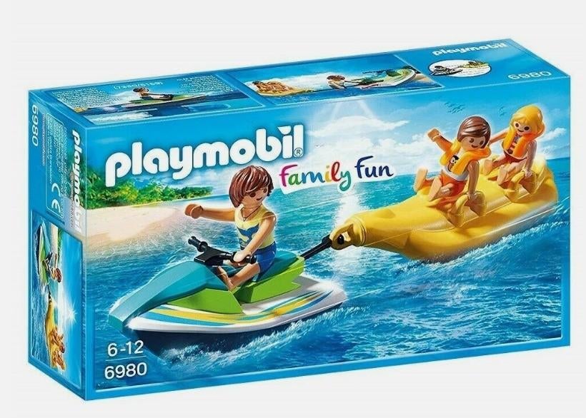 Playmobil Family Fun 6980 - Jet Ski met Bananenboot NIEUW, Ophalen of Verzenden, Nieuw, Complete set
