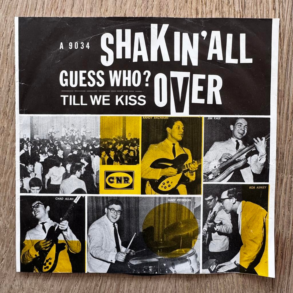 Guess Who ? Shakin’ All Over 7” vinyl single 1965 Garage, Gebruikt, 7 inch, Single, Ophalen of Verzenden