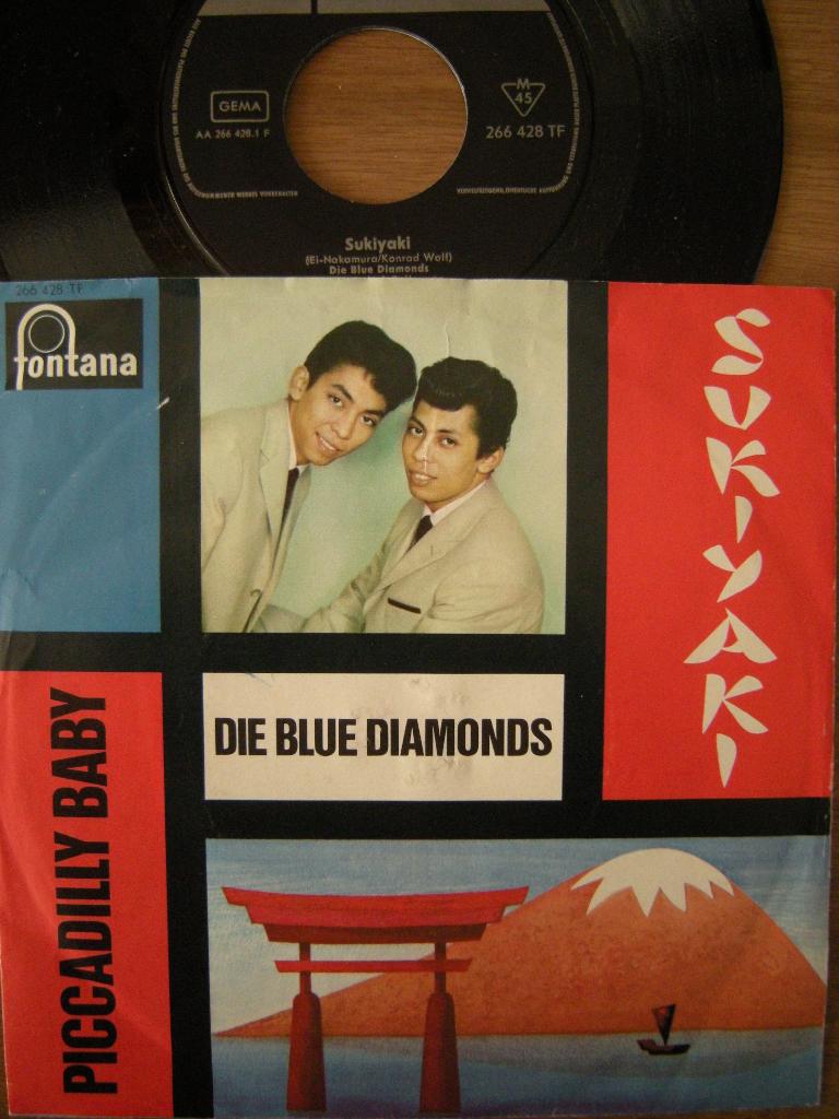 Die Blue Diamonds (Sukiyaki), Cd's en Dvd's, Vinyl Singles, Gebruikt, 7 inch, Single, Ophalen of Verzenden