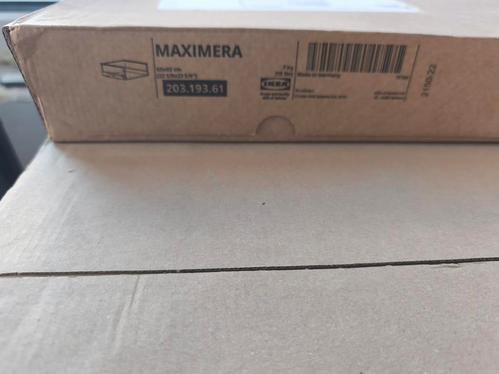 Nieuw in doos Maximera lade 60x60 cm, Ophalen, Nieuw, 50 tot 100 cm, Minder dan 100 cm