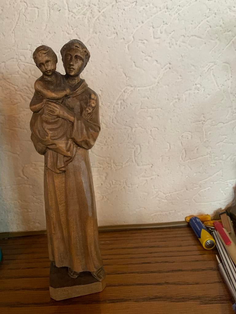 H. Antonius houtsnijwerk, nieuw, jaren '50, Verzenden