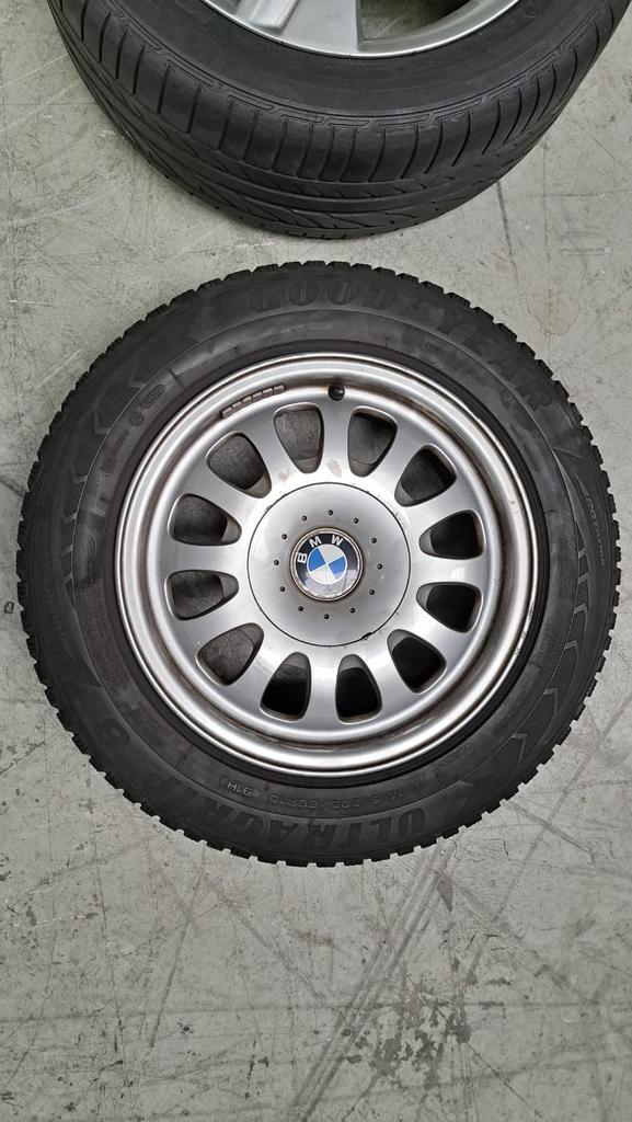 BMW Velgen met Goodyear UltraGrip Winterbanden 205/60R15, Ophalen of Verzenden