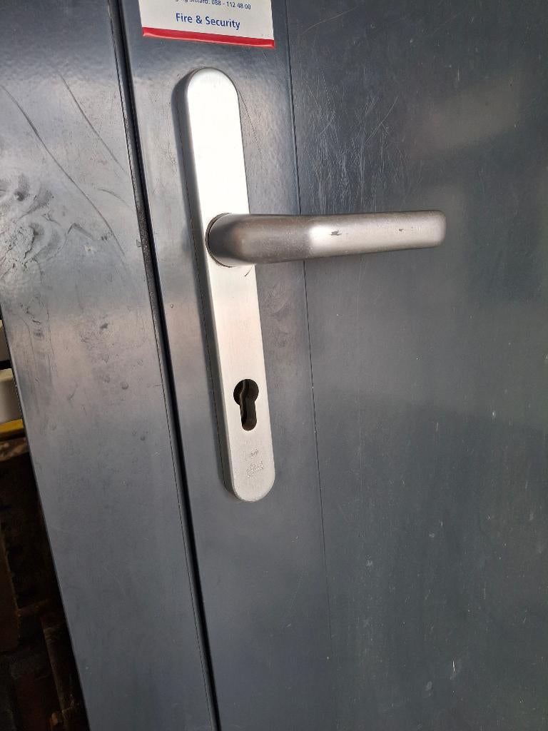 Deur aluminium dicht, Ophalen, Gebruikt, Aluminium