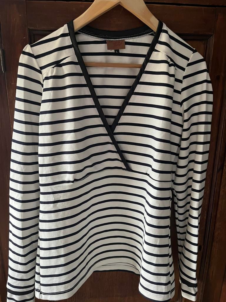 Mooi Vrolijke top/ shirt in maat L Bretonse streep, Overige kleuren, Maat 42/44 (L), Ophalen of Verzenden, Zo goed als nieuw