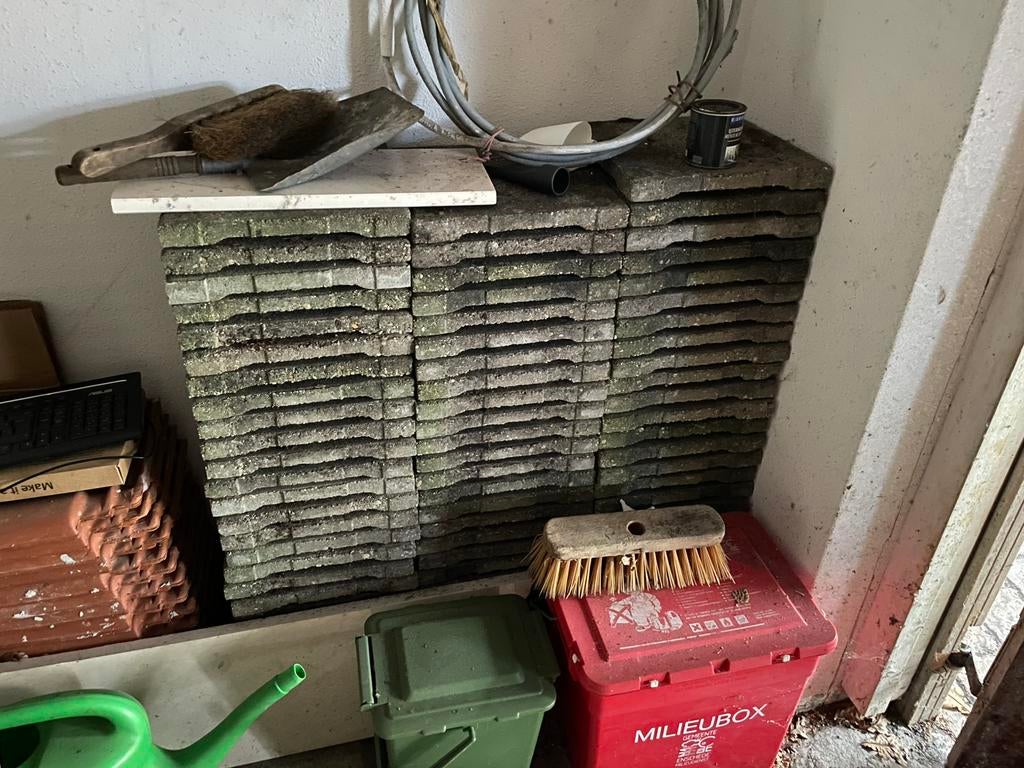 Dakterras tegels GRATIS, Ophalen, Gebruikt, Steen of Klei, Overige typen