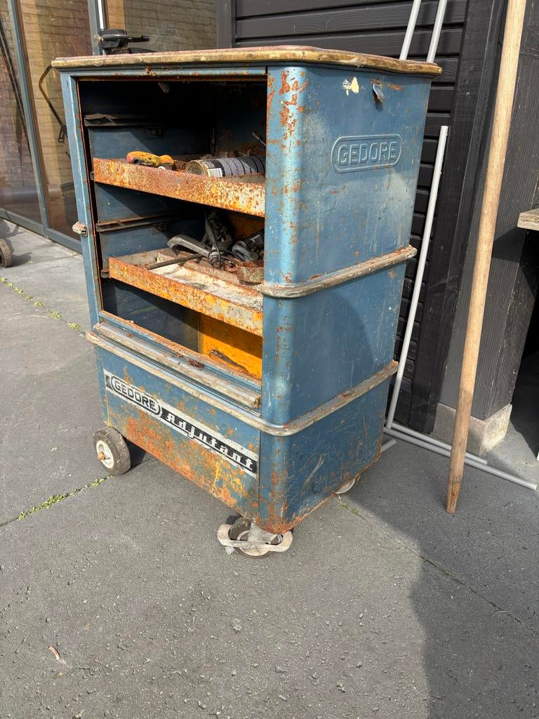 Vintage Gedore Adjutant gereedschapskar - Opknapper, Ophalen of Verzenden
