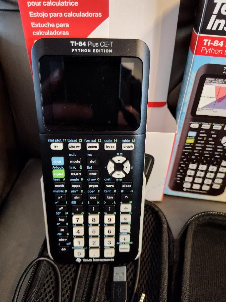 Texas Istruments Ti-84 Plus CE-T Python Edition - Nieuwstaat, Diversen, Rekenmachines, Zo goed als nieuw, Grafische rekenmachine