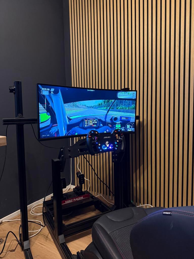 Complete Simrig: Simlab GT1 Evo, Simagic Alpha, P1000-F, Online, 1 speler, Ophalen of Verzenden, Zo goed als nieuw