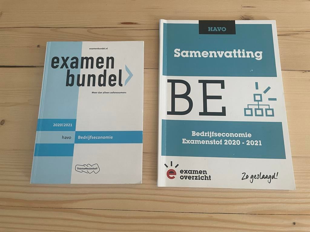 Examenbundel + Samenvatting bedrijfseconomie HAVO, Ophalen of Verzenden, Gelezen, HAVO, Bedrijfseconomie of M&O