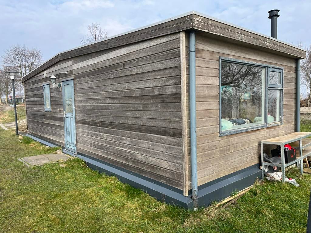 Chalet met zonnepanelen te koop, zonder sta-plaats, 38 m², Chalet, Friesland, 1 slaapkamers