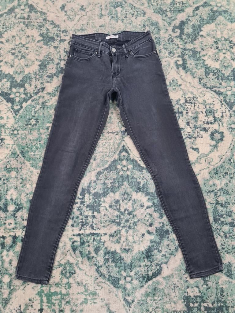 Levi's mile high super skinny W25 L32 WMN Tulsi2532 Zwart, Zwart, Ophalen of Verzenden, Zo goed als nieuw, W30 - W32 (confectie 38/40)