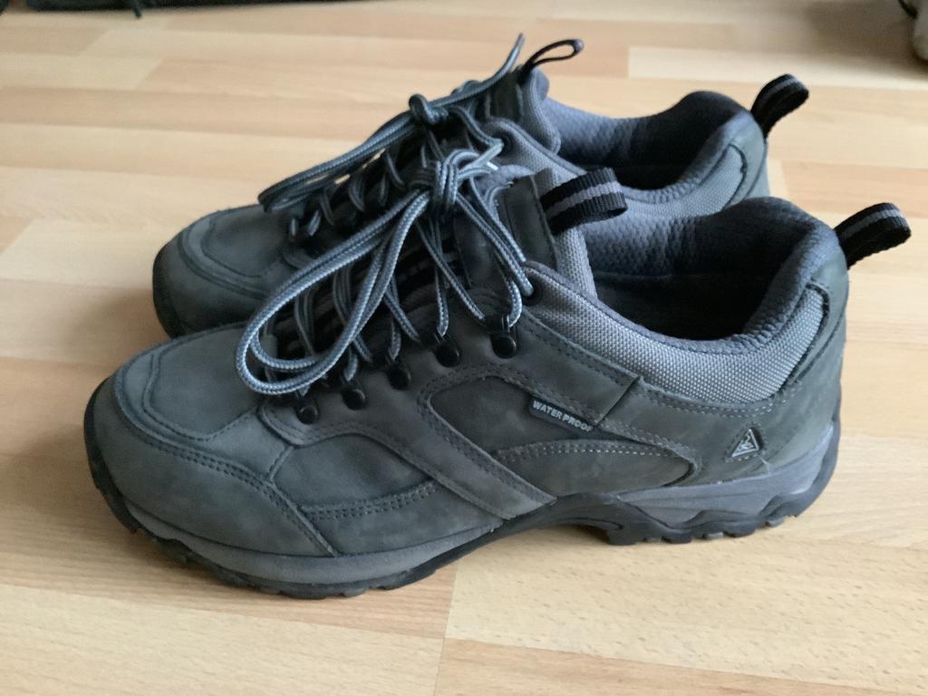 nieuwstaat wandelschoenen leer antraciet 43 waterdicht, Ophalen, Zo goed als nieuw, Schoenen