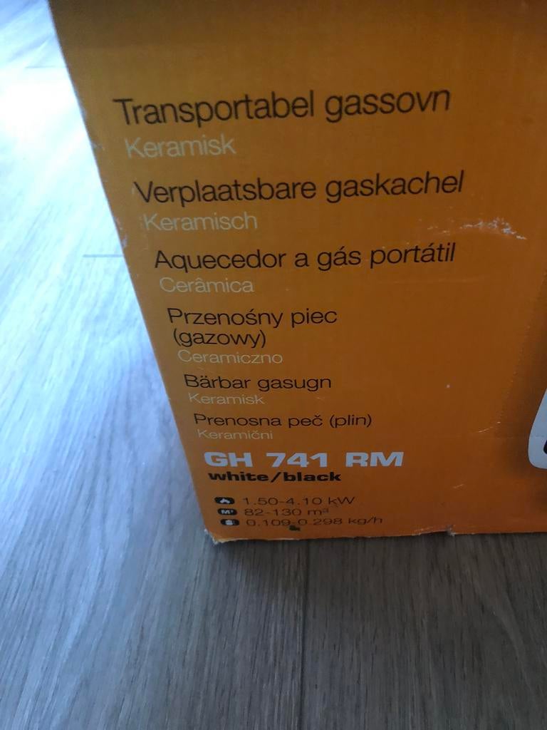 Qlima portable gas heater, Ophalen, Gebruikt