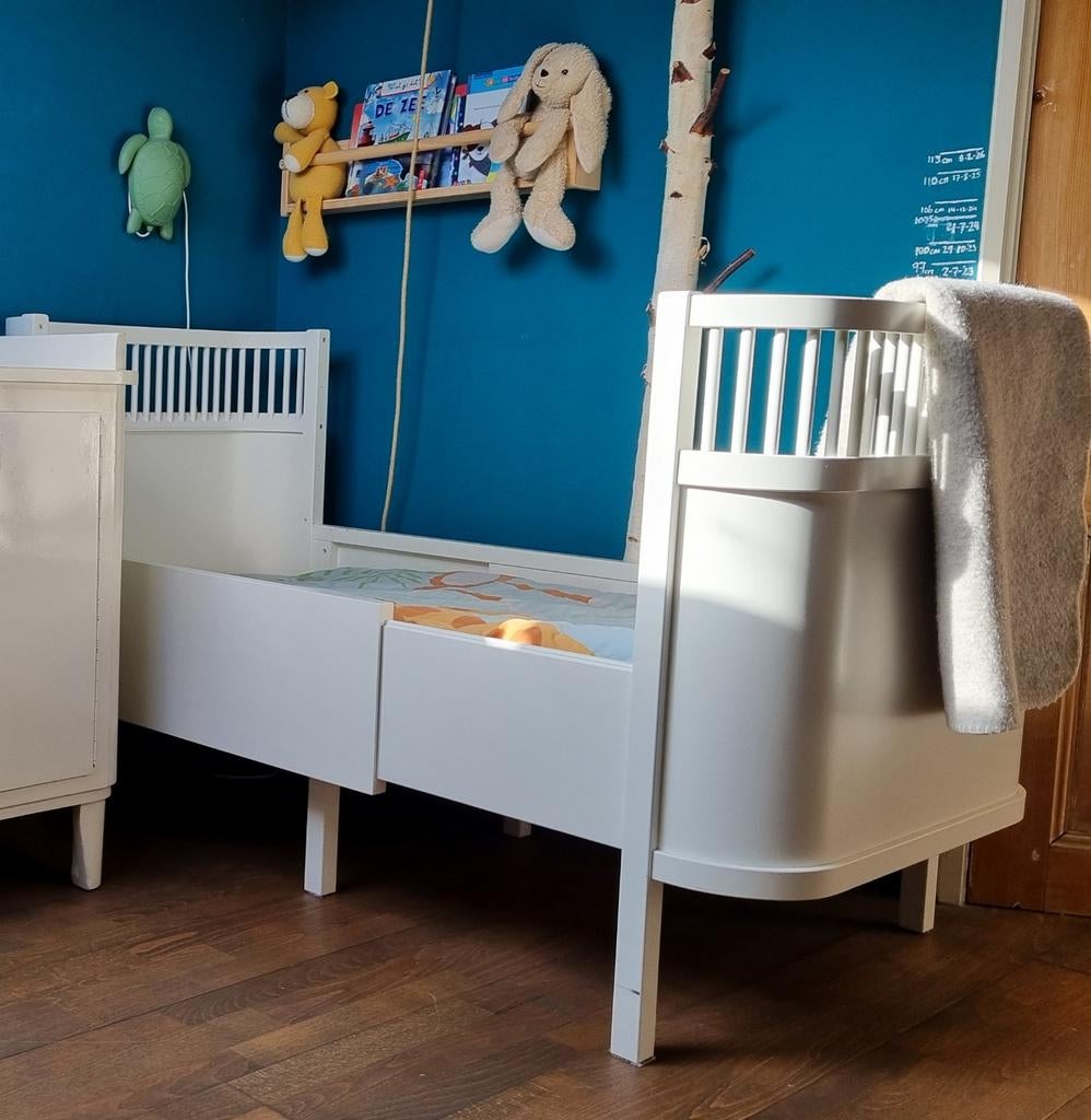 Meegroeibed Sebra Kili wit (incl matras), Ophalen, Gebruikt, Ledikant