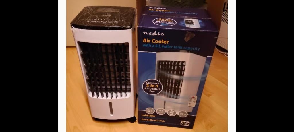 Air cooler (ventilator) met afstandbediening, Witgoed en Apparatuur, Ventilatoren, Ophalen, Ventilator met afstandsbediening, Zo goed als nieuw