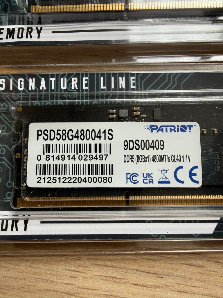 2x 8GB DDR5 SO-DIMM RAM Geheugen., 8 GB, Nieuw, Ophalen of Verzenden, Desktop